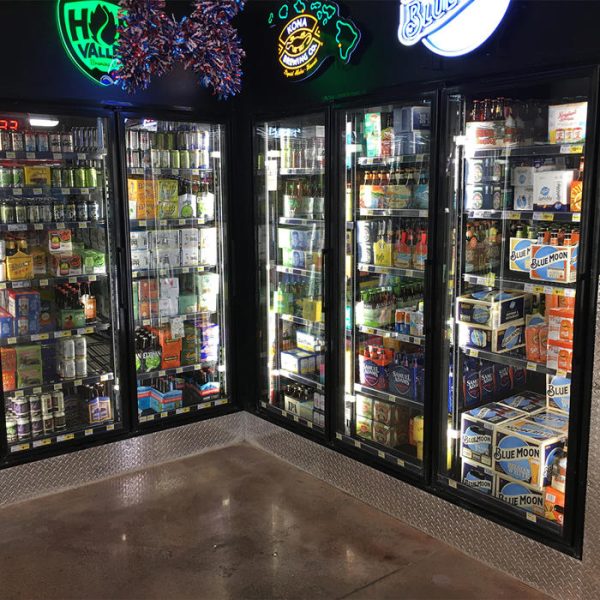 Reach-in Glass Doors